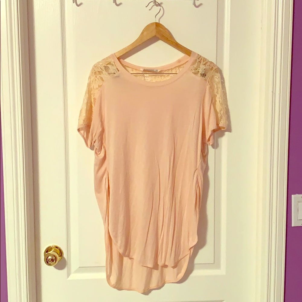 Peach high low top!